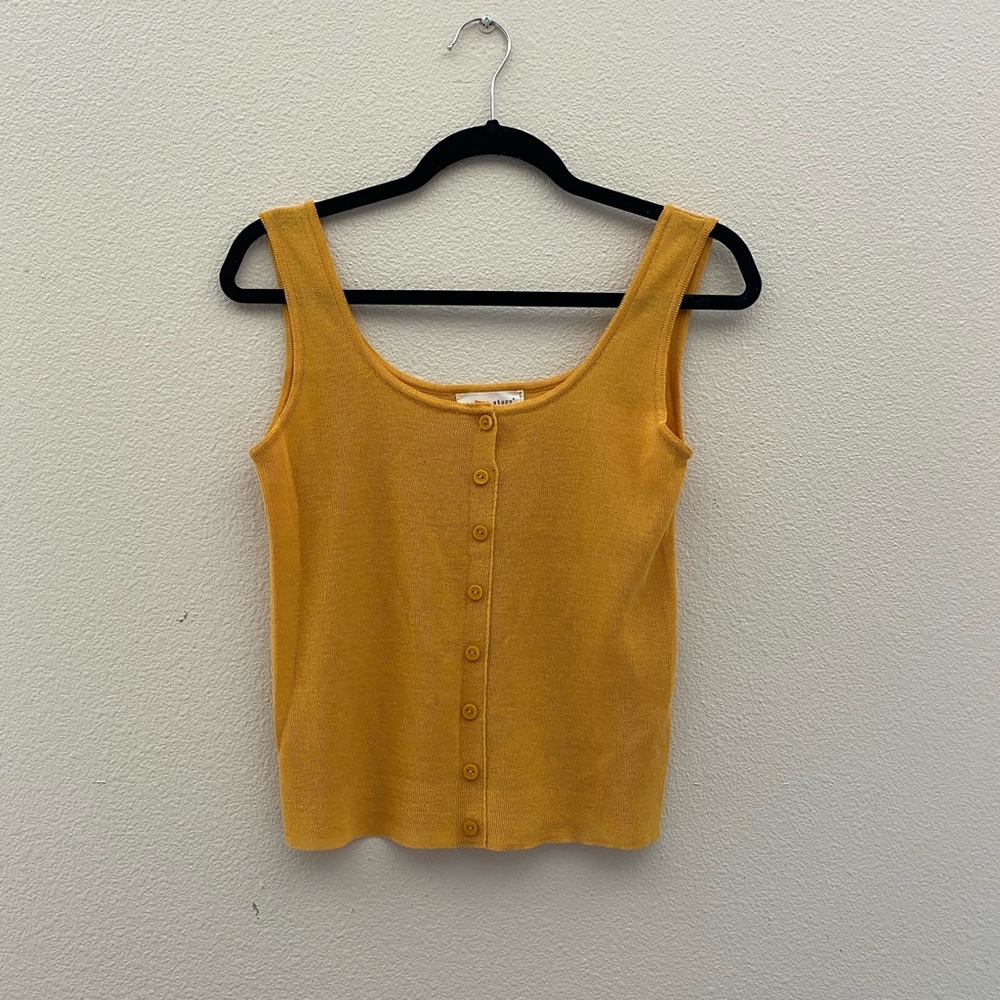 Mustard Yellow Knit Tank🌞